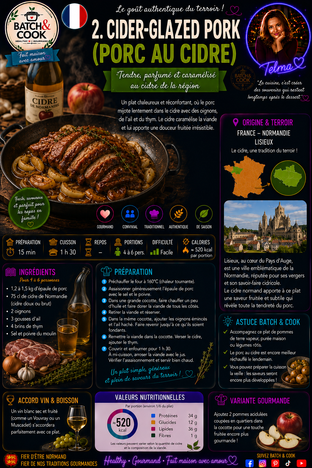 Porc au Cidre