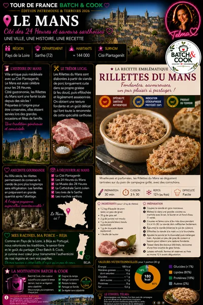 Rillettes du Mans fondantes et savoureuses