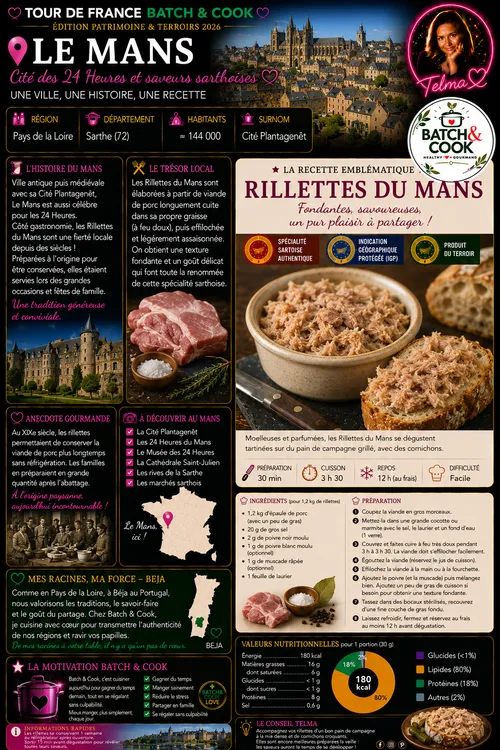 Rillettes du Mans fondantes et savoureuses