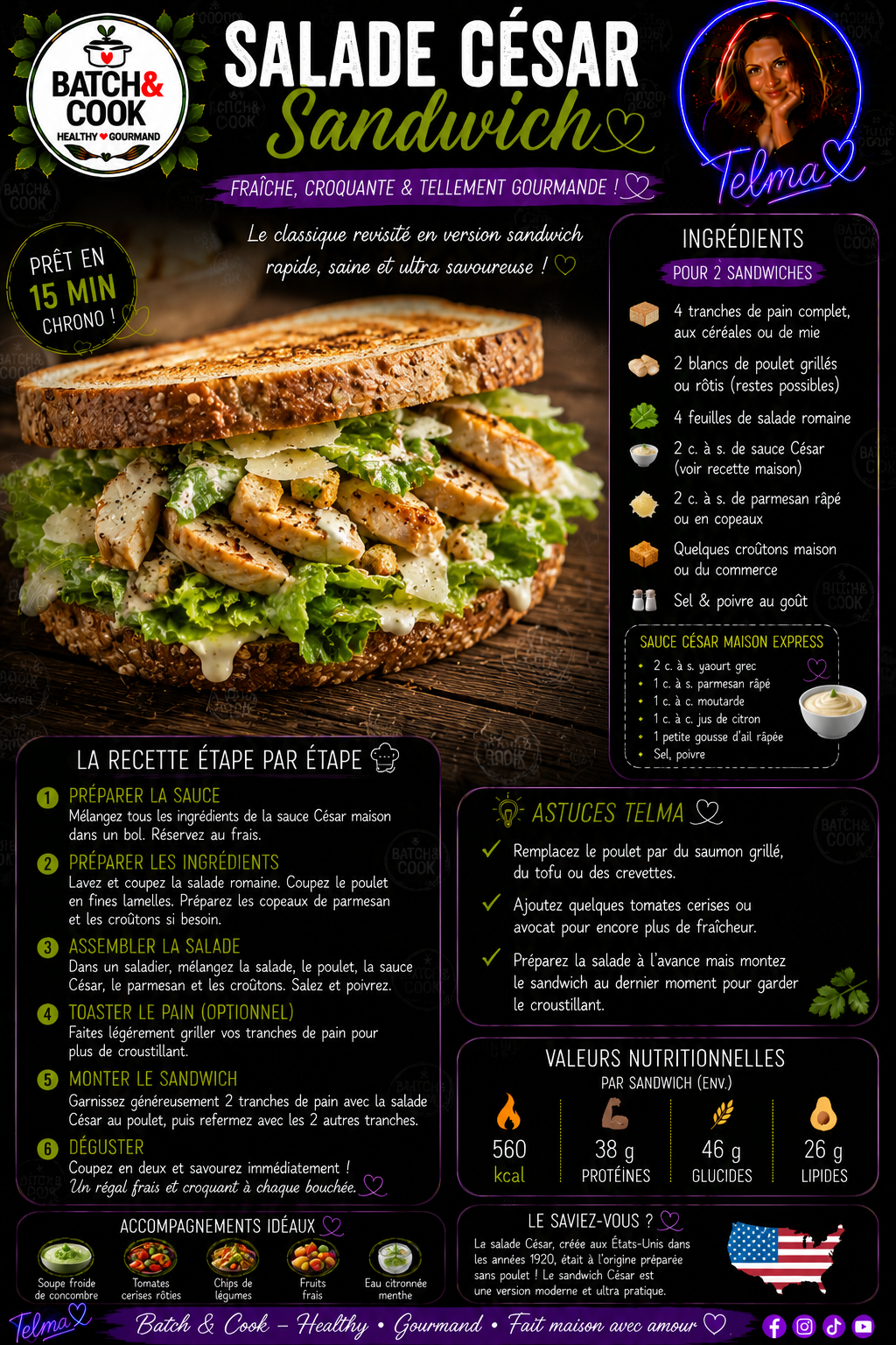 Salade César Sandwich