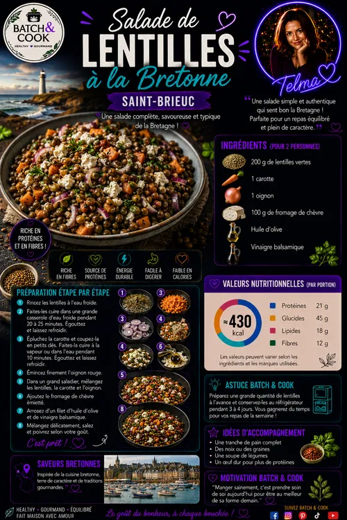 Salade de lentilles à la bretonne