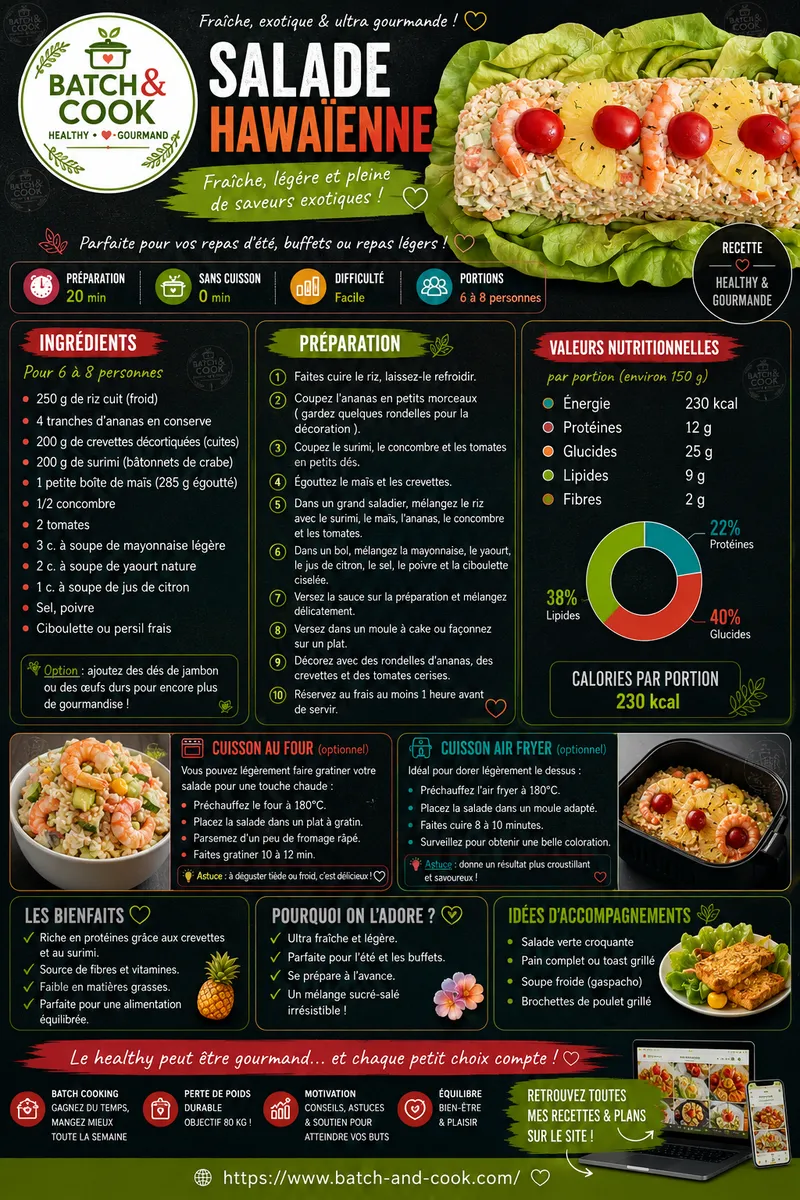 Fiche recette Salade Hawaïenne par Telma
