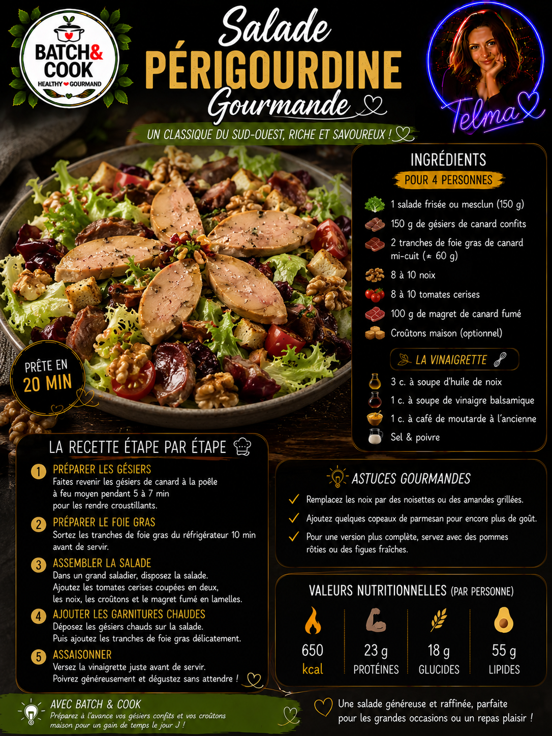 Salade Périgourdine Gourmande
