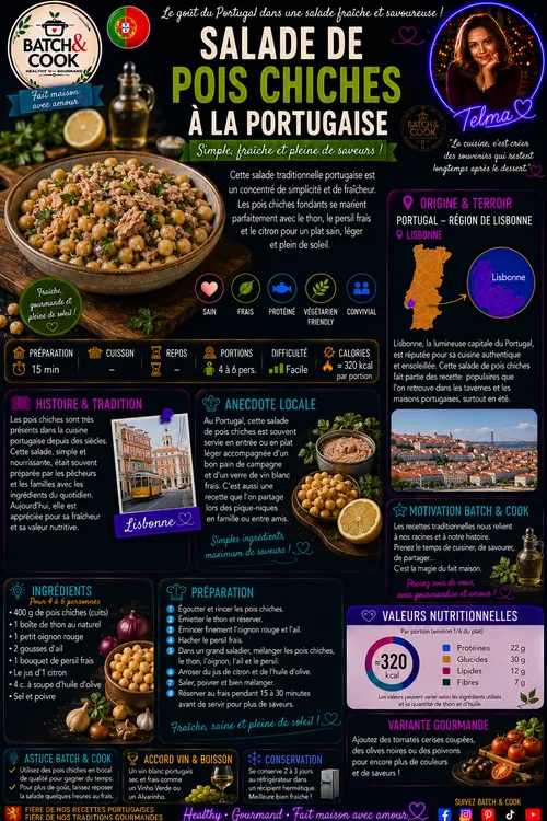 Salade de pois chiches à la portugaise