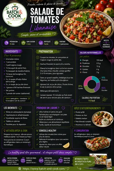 Salade de tomates libanaise