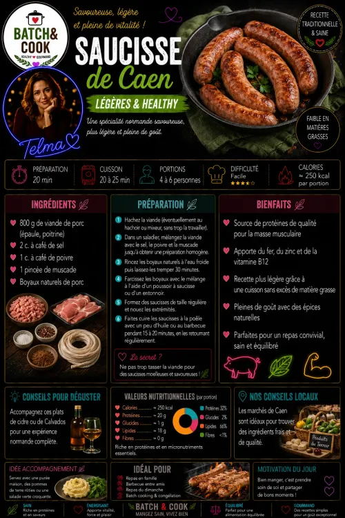 Saucisses de Caen - Légères & Healthy