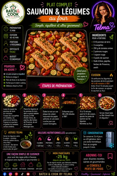 Saumon & Légumes au four