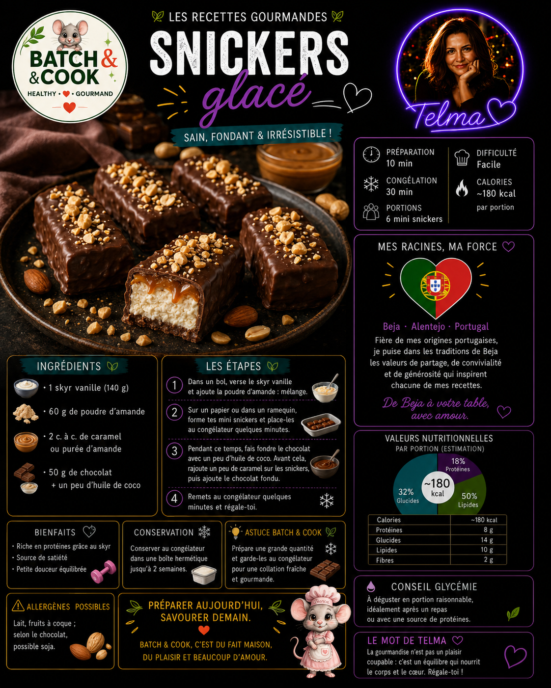 Snickers glacé