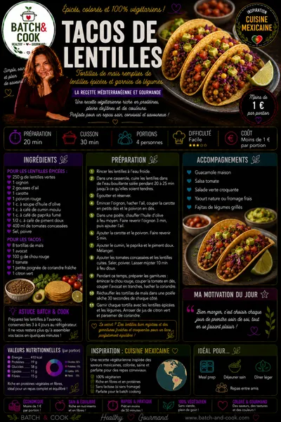 Tacos de lentilles