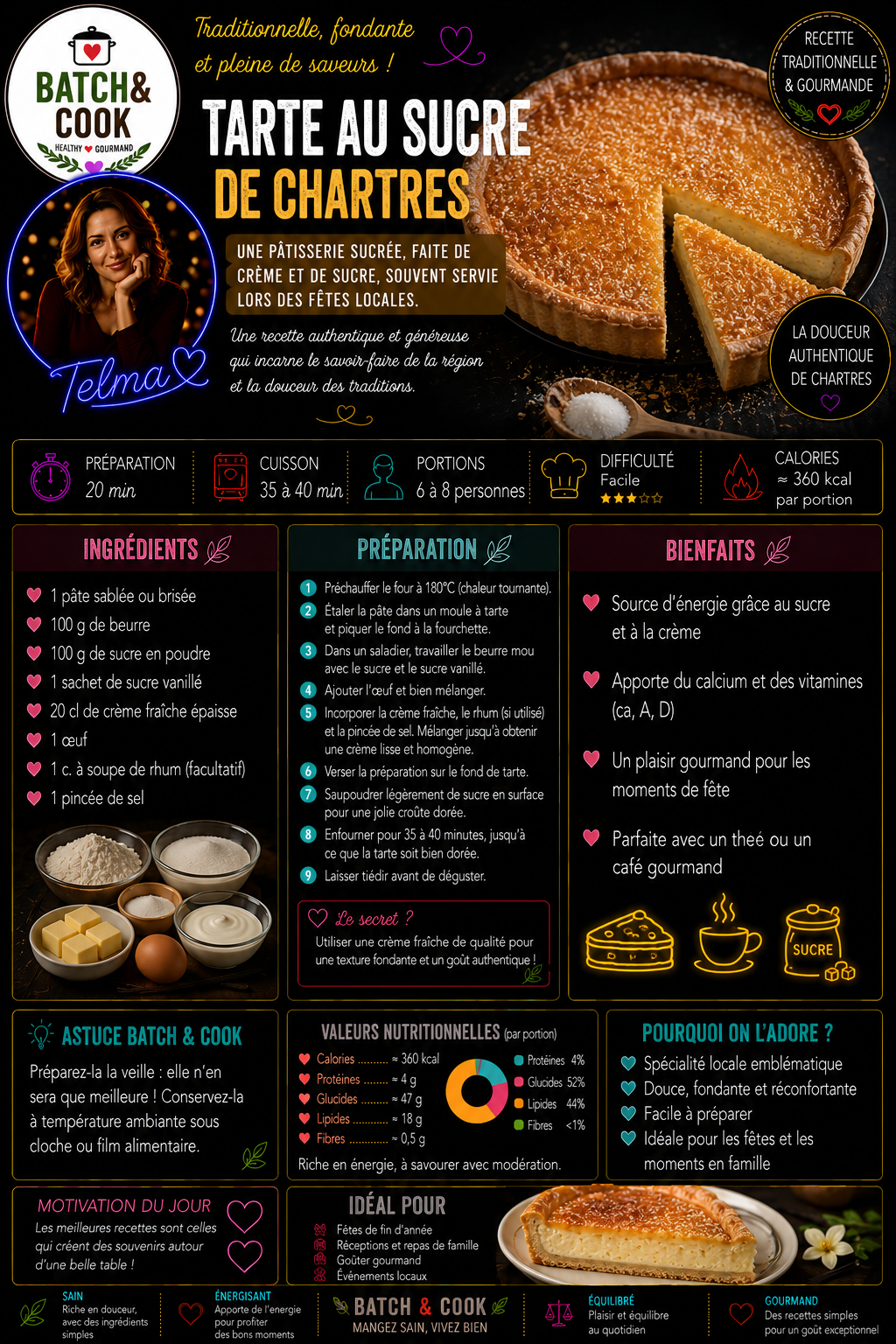 Tarte au Sucre de Chartres