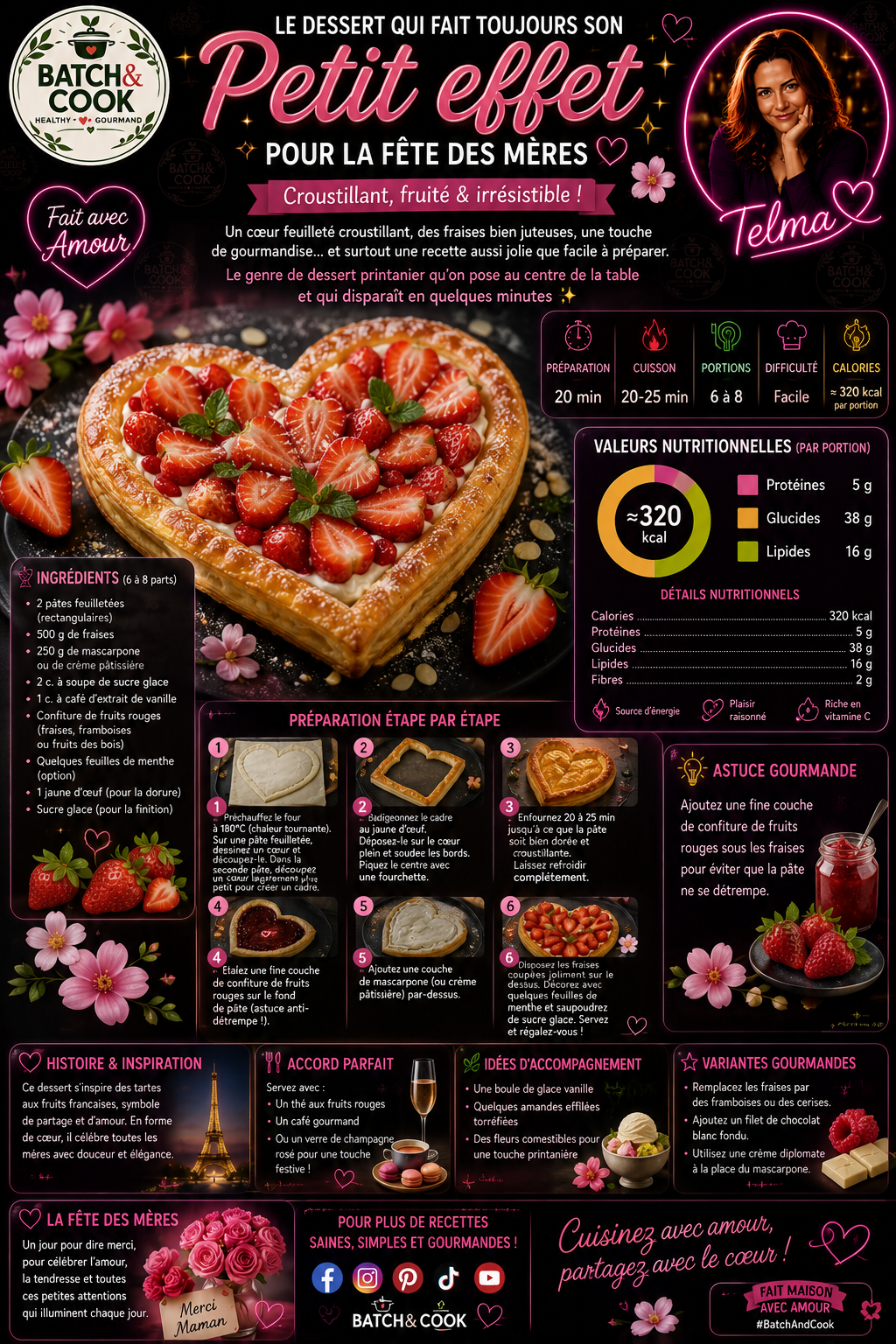 Tarte aux fraises pour la fête des mères
