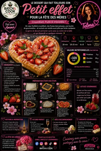 Tarte aux fraises pour la fête des mères