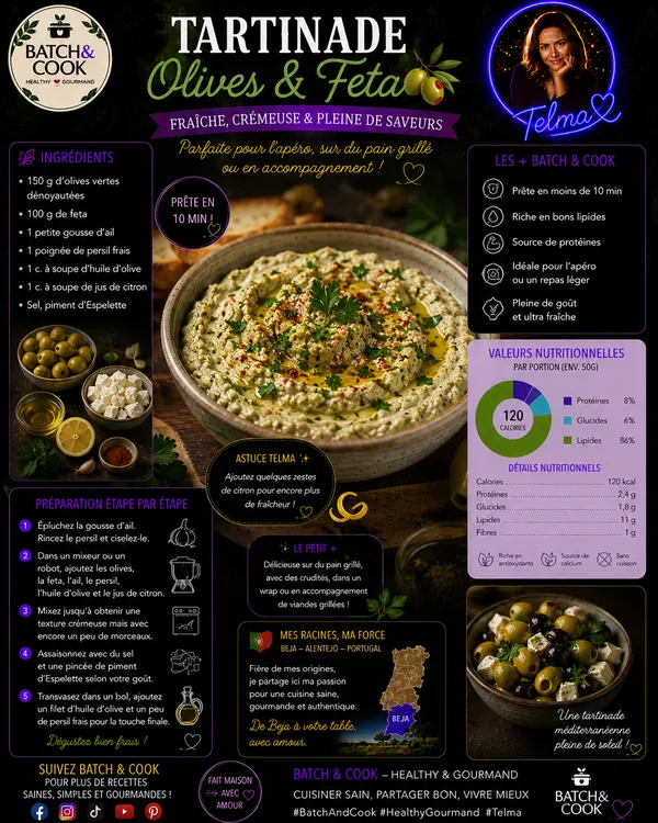 Tartinade Olives & Feta