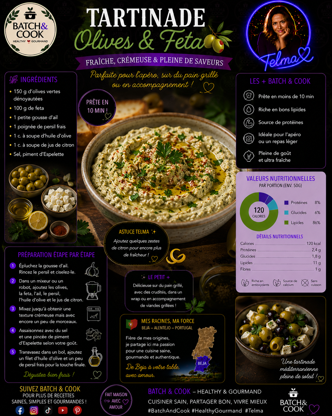 Tartinade Olives & Feta