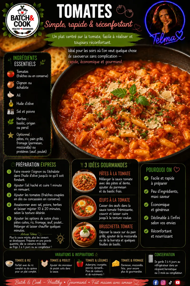 Fiche recette Tomates par Telma