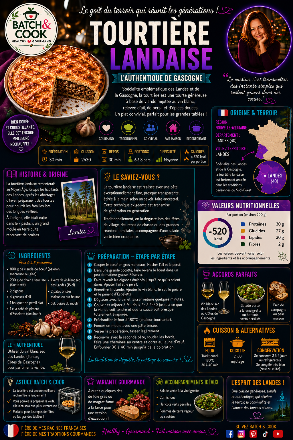Tourtière Landaise - L'Authentique de Gascogne
