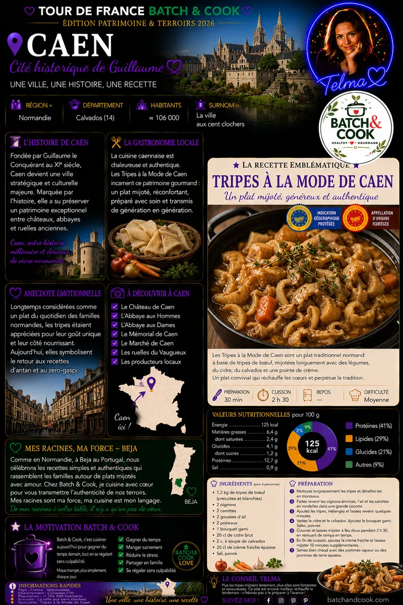 Fiche recette Tripes à la Mode de Caen par Telma