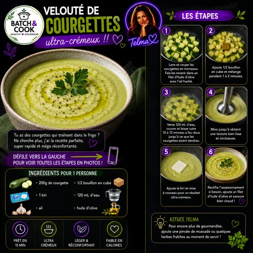 Velouté de courgettes ultra-crémeux