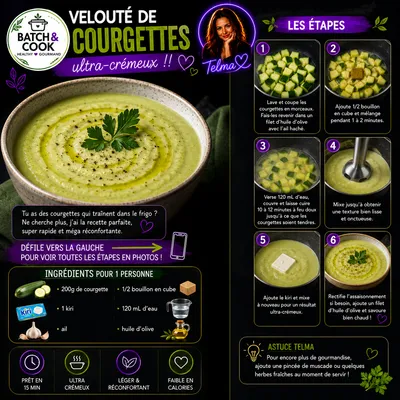 Velouté de courgettes ultra-crèmeux