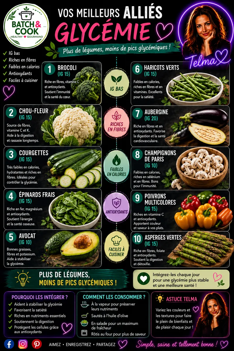 Fiche recette Vos meilleurs alliés Glycémie par Telma