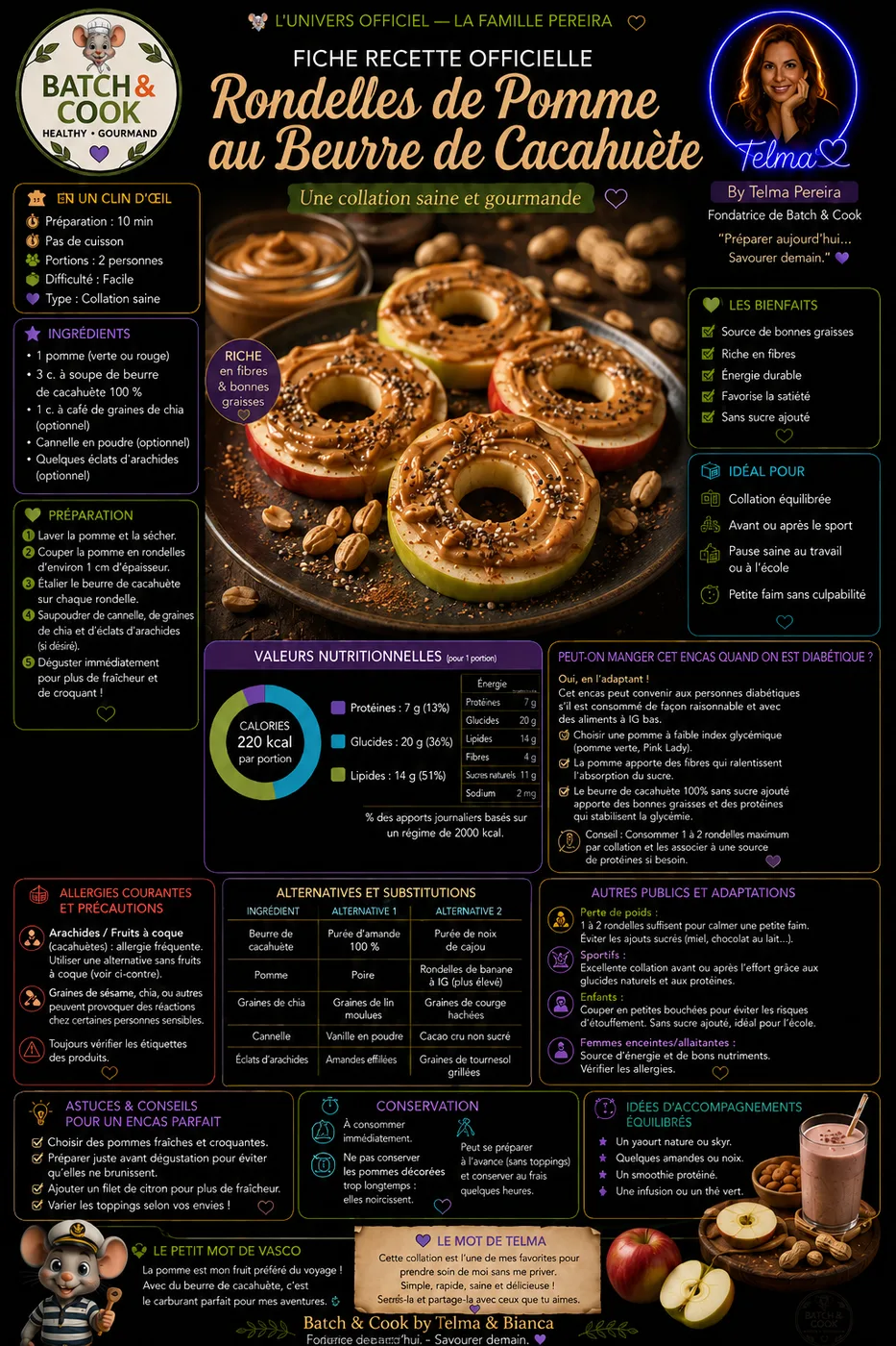 RONDELLES DE POMMES AU BEURE DE CACAHUETE - UNE COLLATION SAINE & NOURRISSANTE - DIABETE & ALLERGIES.png