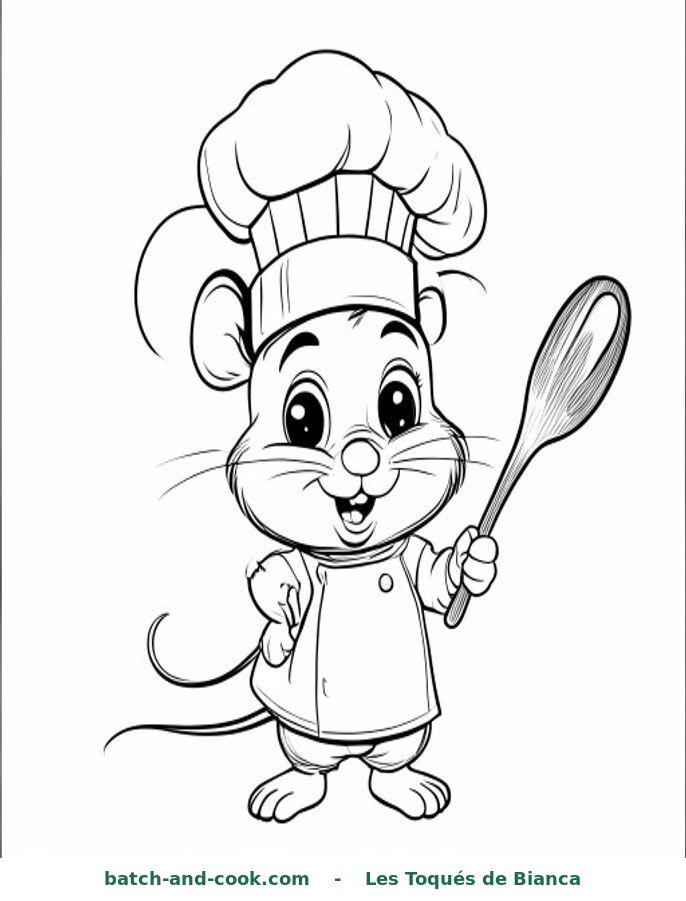 Coloriage : Tareco le cuisinier