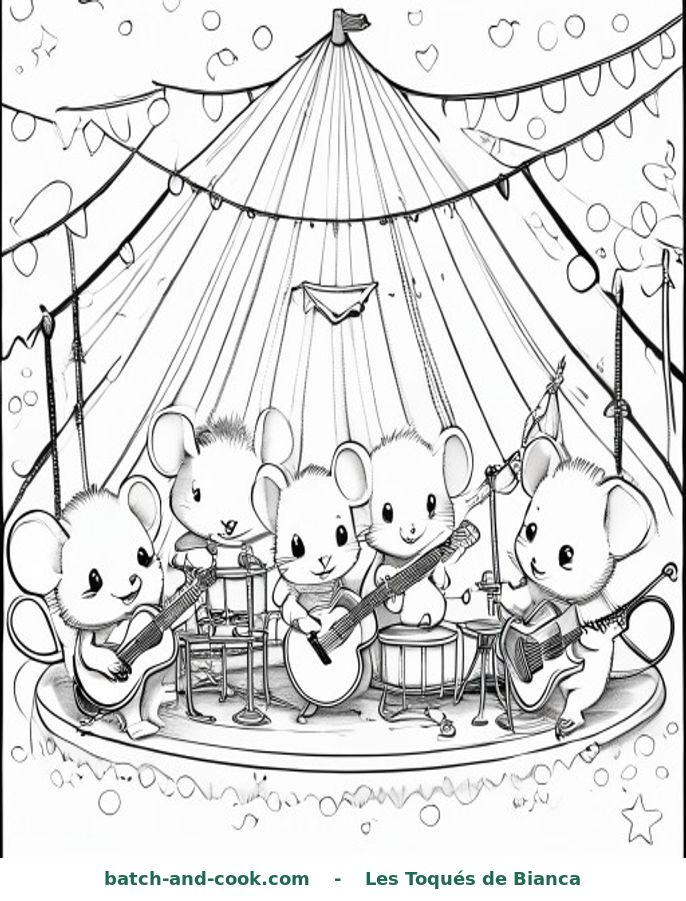 Coloriage : Les Toqués sous le chapiteau